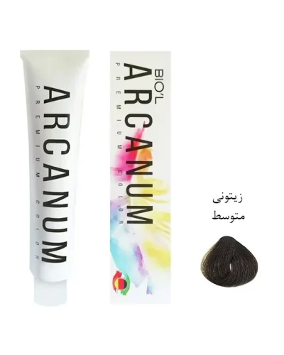 رنگ مو آرکانوم Arcanum شماره 4.7 زیتونی متوسط